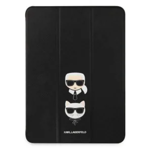 Apple Karl Lagerfeld Etui na tablet Karl Lagerfeld Etui Karl Lagerfeld KLFC12OKCK iPad Pro 12.9 2021 5 generacji Book Cover czarny/black Saffiano Karl &Choupette KLD755BLK