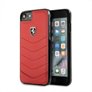Ferrari Heritage Quilted etui na iPhone 7 / 8 / SE 2020 czerwone FER000285