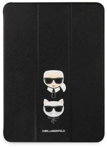 Karl Lagerfeld Karl Lagerfeld KLFC12OKCK iPad 12.9" Pro 2021 Book Cover czarny/black Saffiano Karl &Choupette hurtel-82516-0