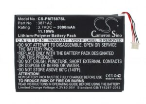 Cameron Sino Prestigio Multipad 7.0 Ultra Duo 3871A2 3000mAh 11.10Wh Li-Polymer 3.7V