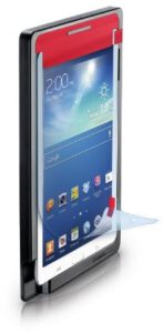 Cellular Line spefipad4 z przezroczystą folią ochronną na wyświetlacz z ramą grzałka w zestawie ściereczka z mikrofibry, przezroczysty 8018080193835