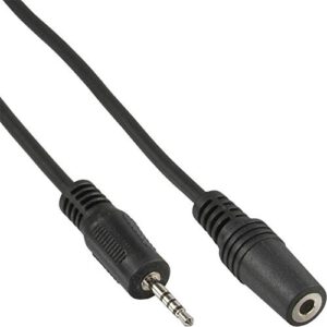 InLine 99308D jack kabel adaptera 4-biegunowy wtyk 2,5 mm / 4-biegunowy gniazdo 3,5 mm, 1 m 99308D