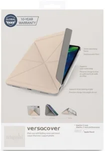 Moshi VersaCover etui origami do iPad Pro 11" (2020/2018) z ładowaniem Apple Pencil (Savanna Beige) 99MO056262