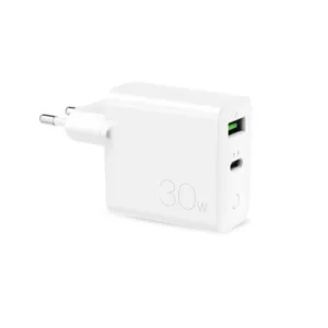 PURO Ładowarka Ładowarka sieciowa Mini Fast Travel Charger USB-A + USB-C Power Delivery 30W biały PUR522WHT