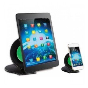 Techly Zestaw podstawek tablet+telefon, czarne 022366